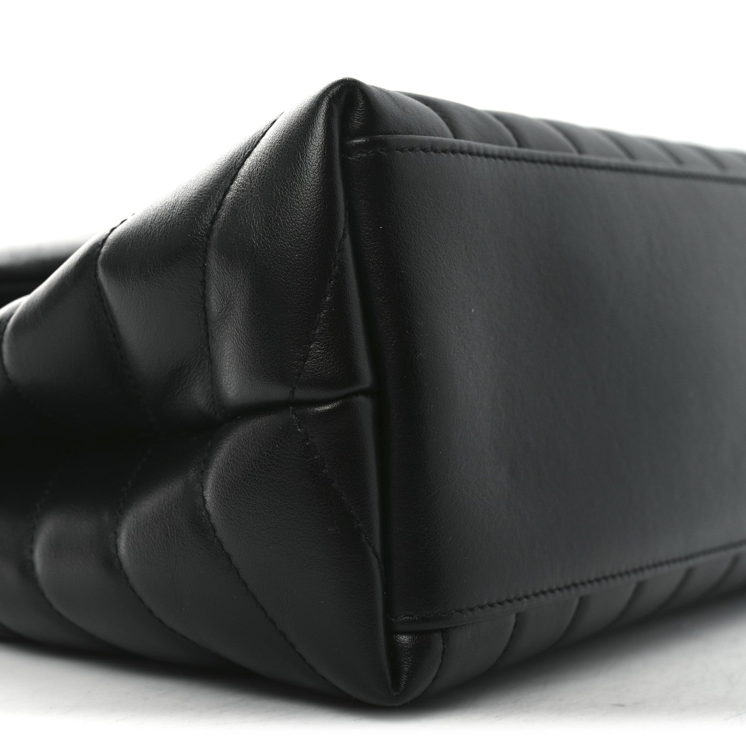 Saint Laurent Calfskin Y Quilted Monogram Medium Loulou Chain Satchel Black 9 of 10