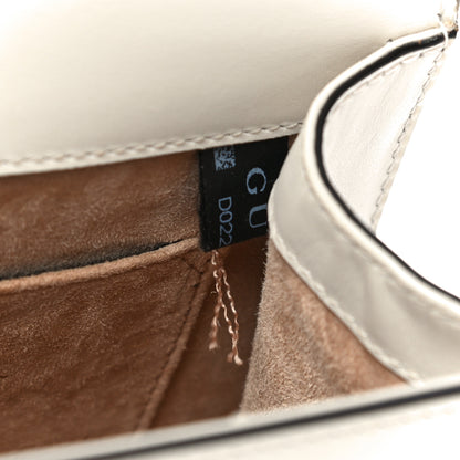 Gucci Calfskin Mini Sylvie Top Handle Bag White 7 of 22