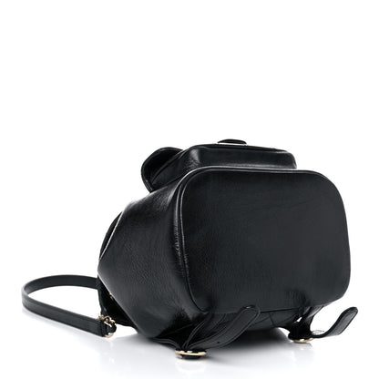 Chanel Glazed Aged Calfskin Quilted Small Duma Drawstring Backpack Black 4 of 12
