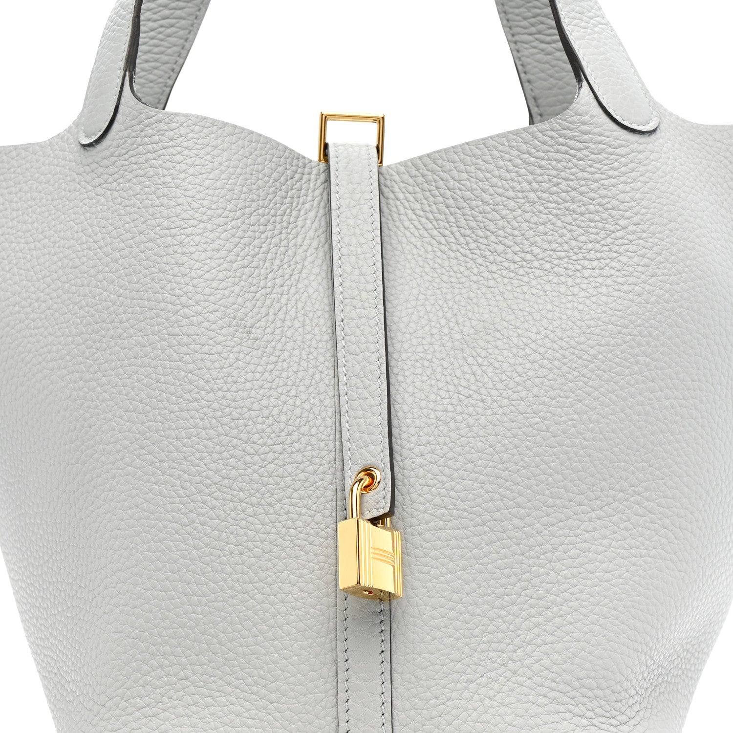 Hermes Taurillon Clemence Picotin Lock 22 MM Gris Pantin 1796641