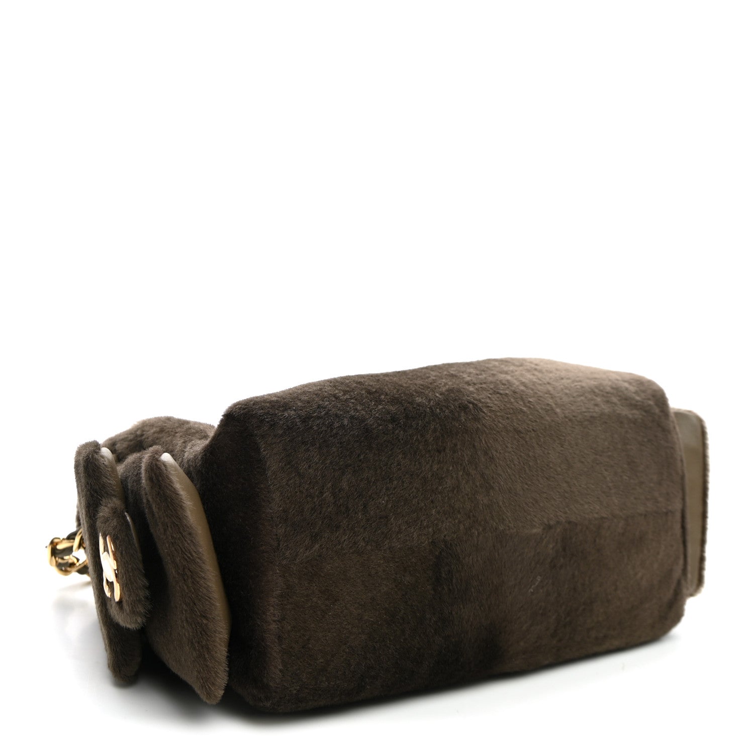 Chanel Pony Hair Mini Chanel 25 Handbag Dark Khaki 4 of 10