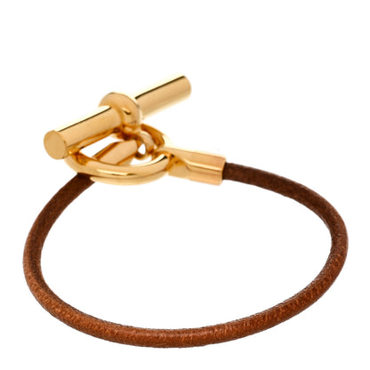 Hermes Natural Bridle Glenan Single Tour Bracelet Bouton 3 of 6