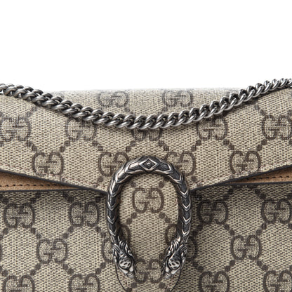 Gucci GG Supreme Monogram Super Mini Dionysus Shoulder Bag Taupe 9 of 10