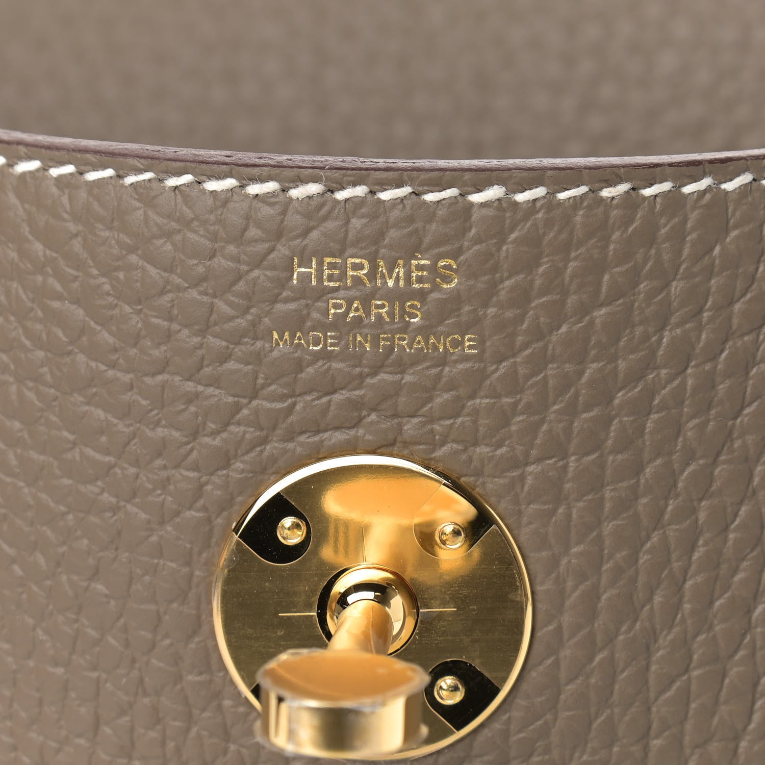 Hermes Taurillon Clemence Lindy 26 Etoupe 6 of 9
