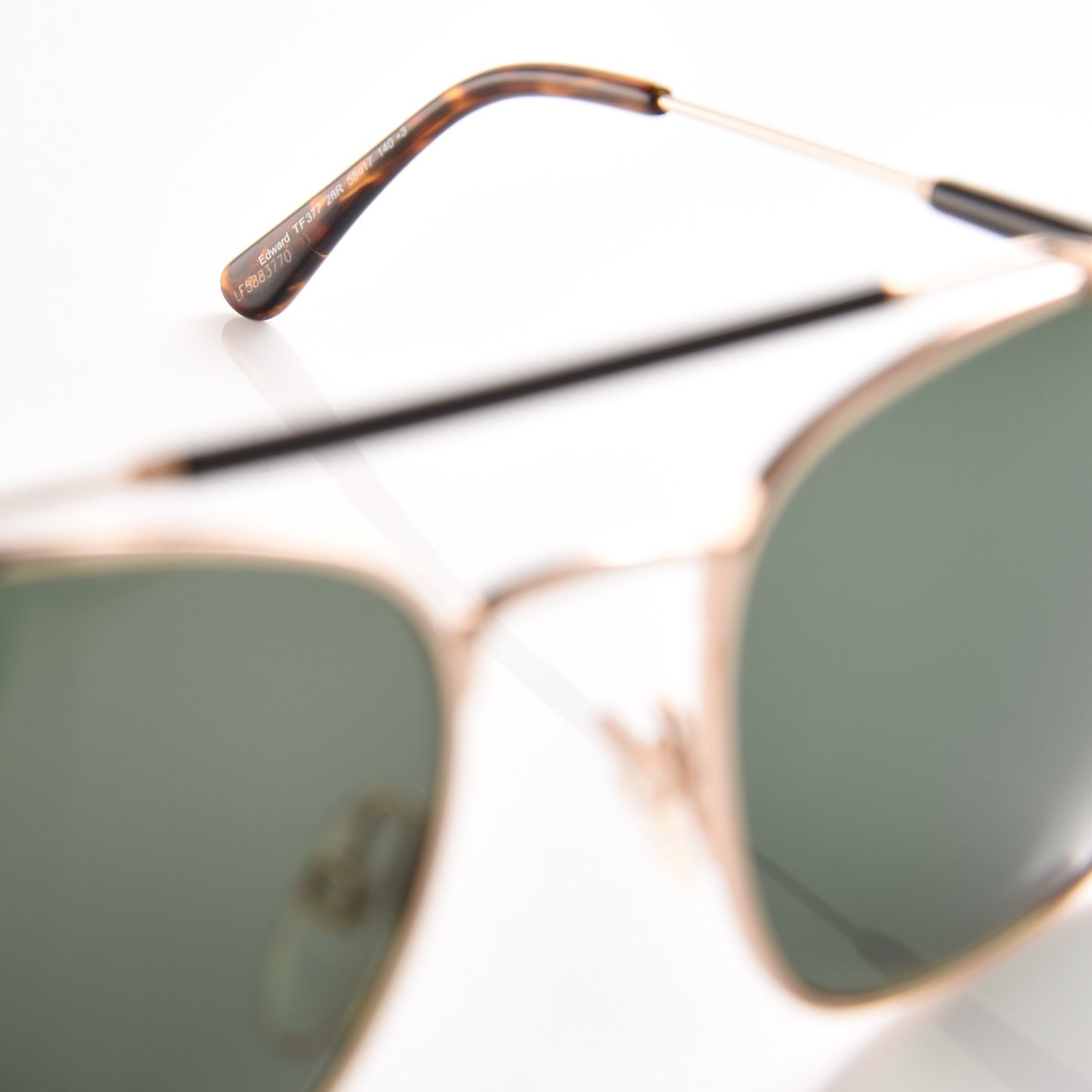 Edward Aviator Sunglasses TF377 Rose Gold