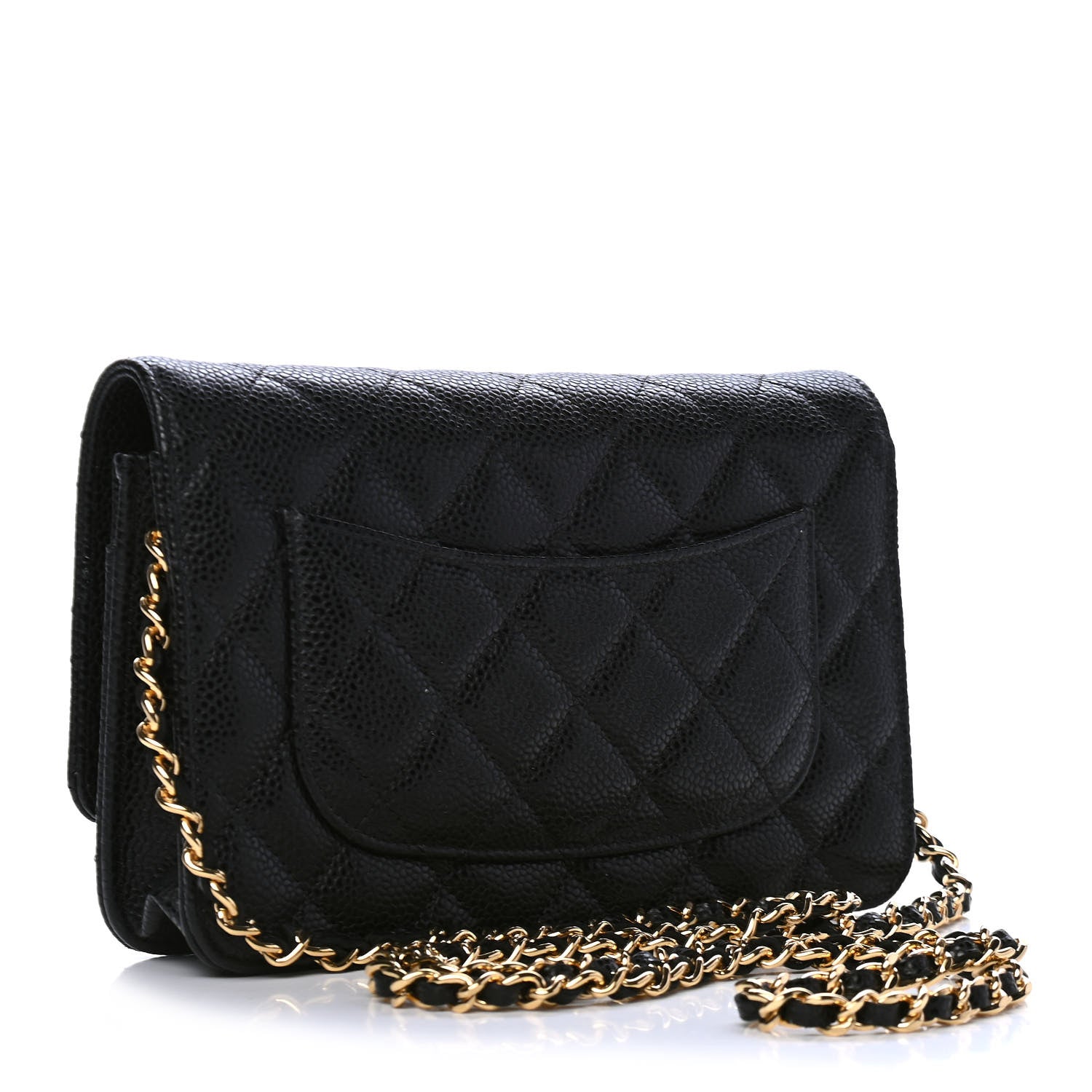 Chanel Caviar Quilted Wallet On Chain WOC Black 2 of 6