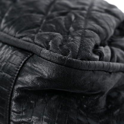 Chanel Crinkled Coated Canvas Le Marais Large Tote Black 10 of 16