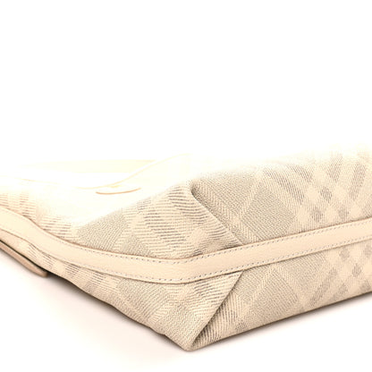 Burberry Coated Canvas Vintage Check Small Highlands Shoulder Bag Soap 8 of 9