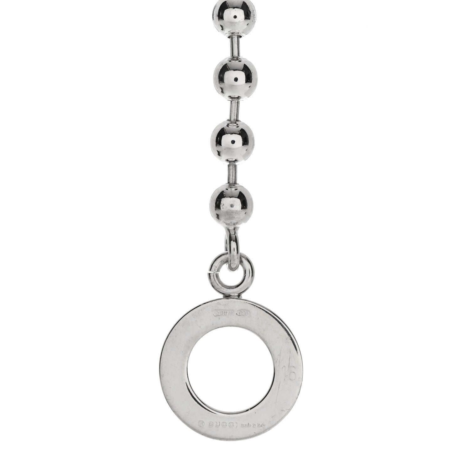 Gucci Sterling Silver Boule Bead Toggle Bracelet 3 of 3