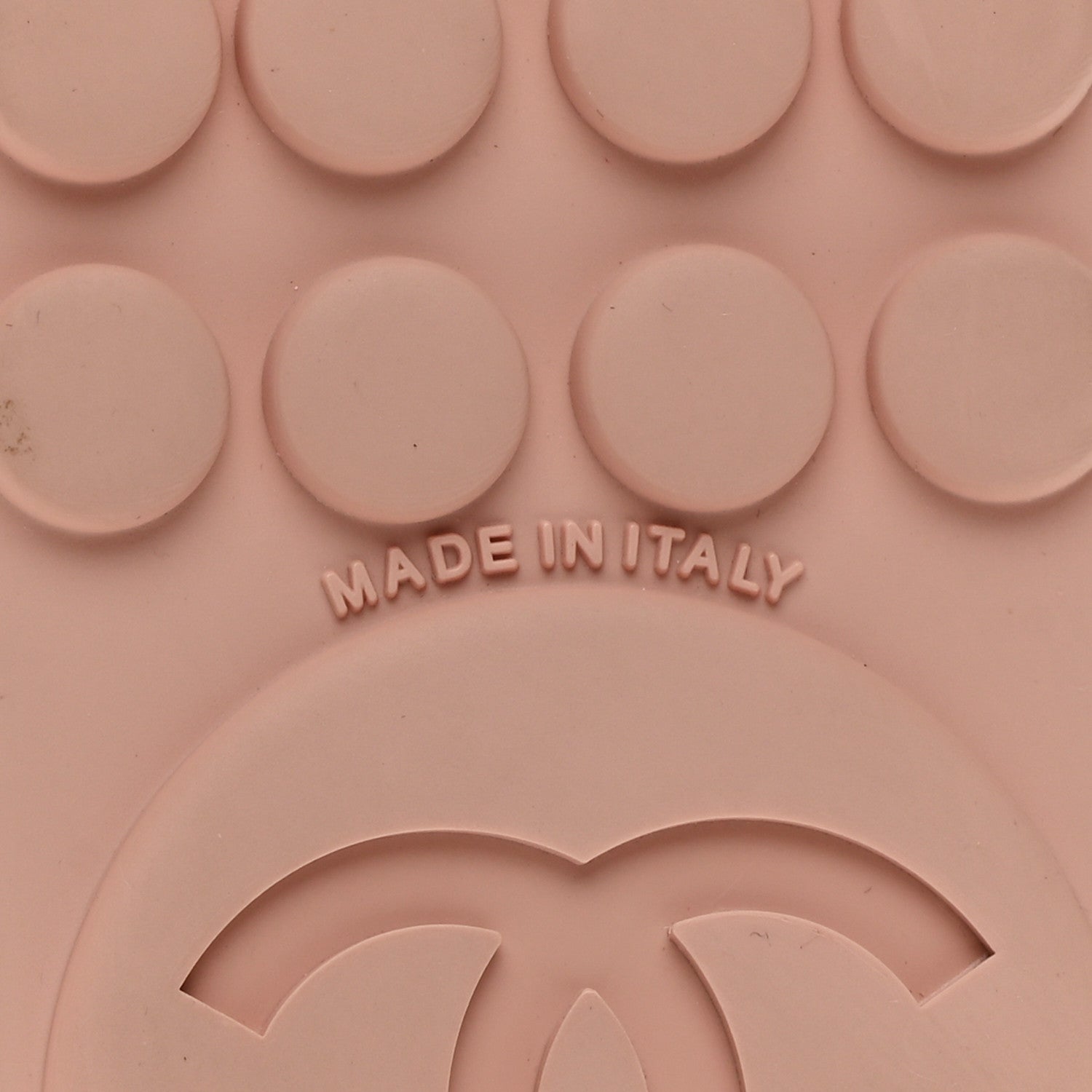 Chanel Lambskin Terry Cloth CC Chain Thong Sandals 37 Pink 7 of 9