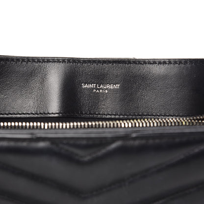 Saint Laurent Calfskin Y Quilted Monogram Medium Loulou Chain Satchel Black 6 of 12