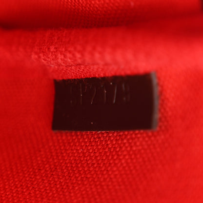 Louis Vuitton Damier Ebene 2019 Christmas Animation Mini Pochette Accessories Red 7 of 7