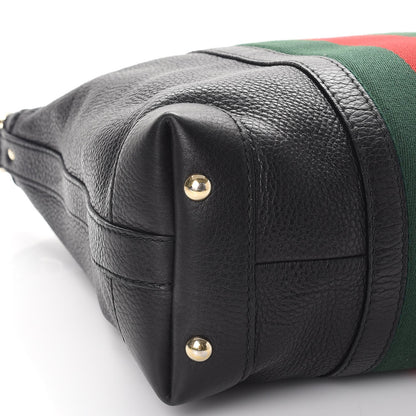 Gucci Calfskin Vintage Web Medium Hobo Black 15 of 16