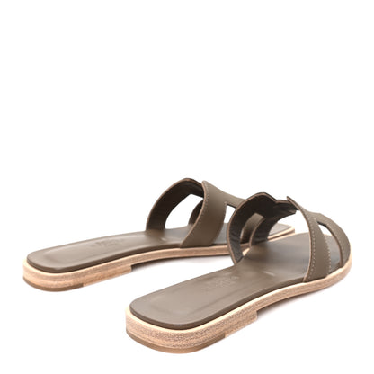 Hermes Epsom Oran Sandals 36 Etoupe 5 of 10