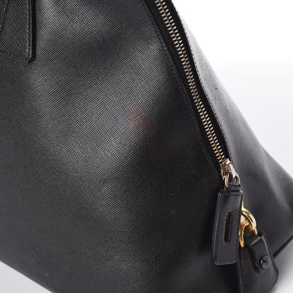 Prada Saffiano Top Handle Dome Satchel Black 14 of 18