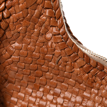 Prada Goatskin Woven Hobo Nudo 21 of 21