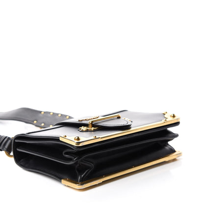 Prada City Calf Saffiano Cahier Bag Black 4 of 9