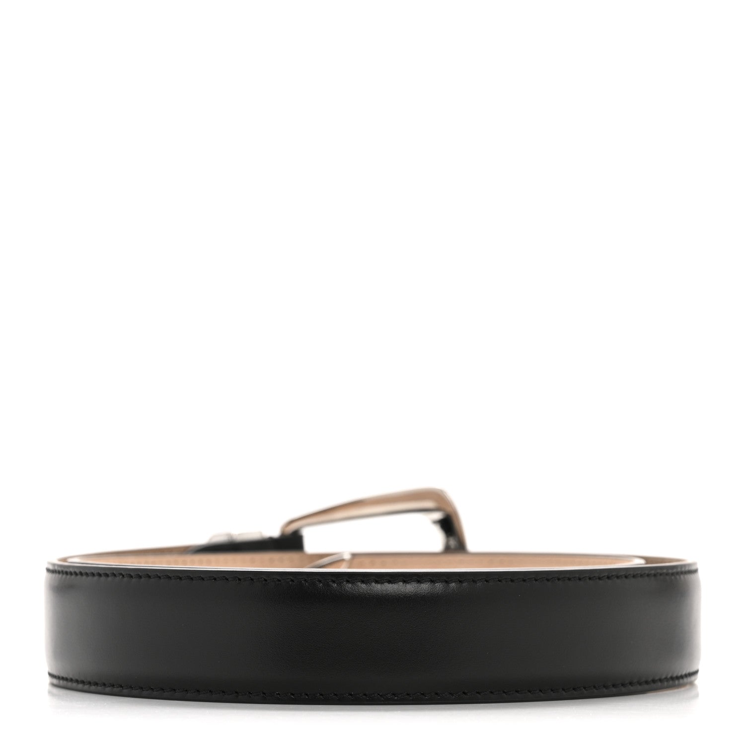 Khaite Calfskin Benny Belt 85 34 Black 2 of 8