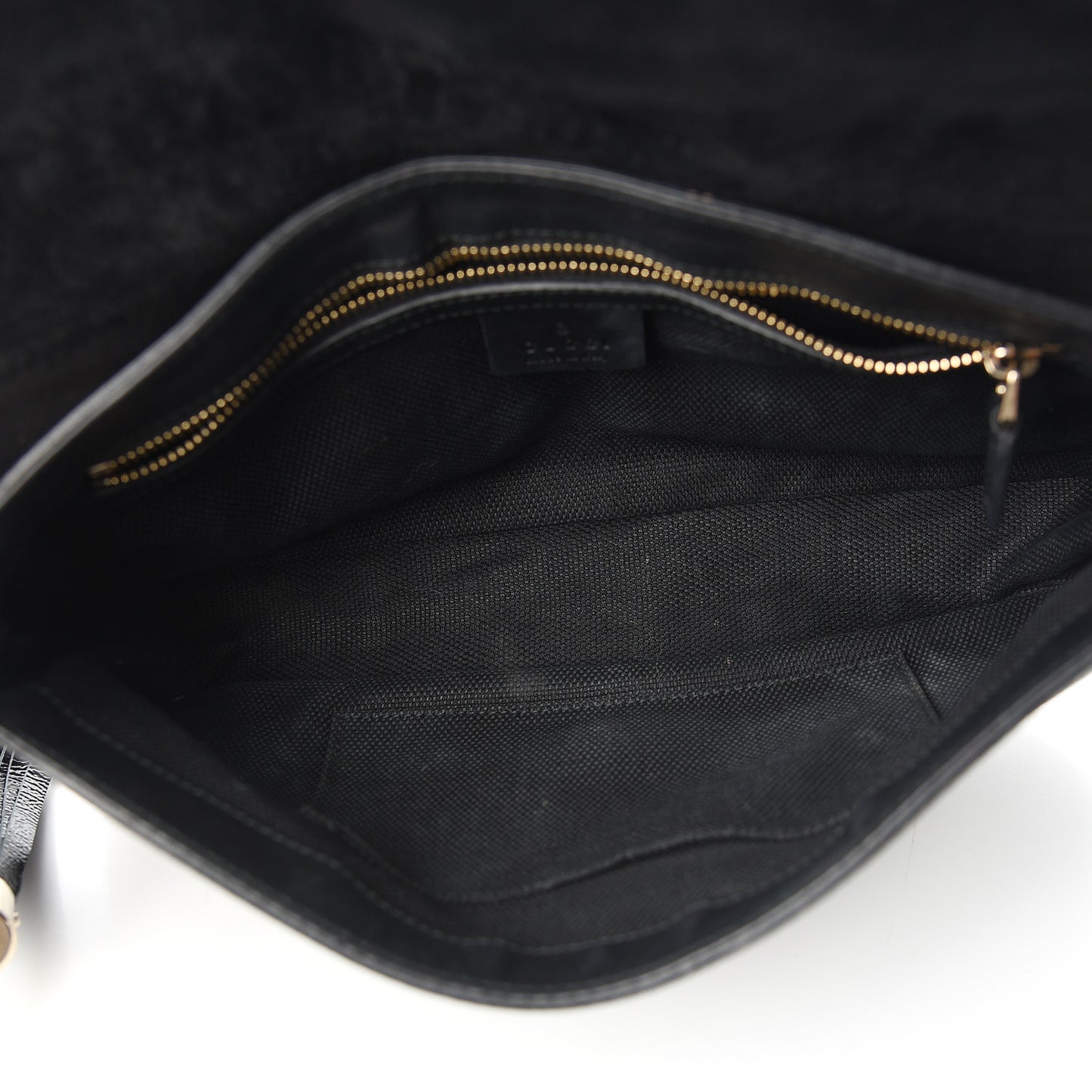 Patent Medium Soho Flap Crossbody Black