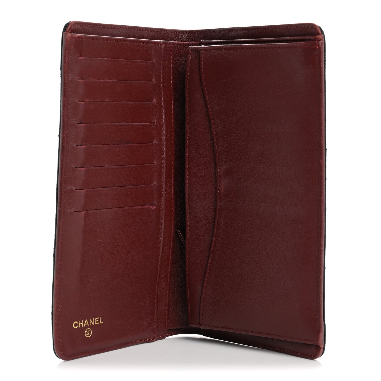 Caviar Quilted Yen Wallet Black