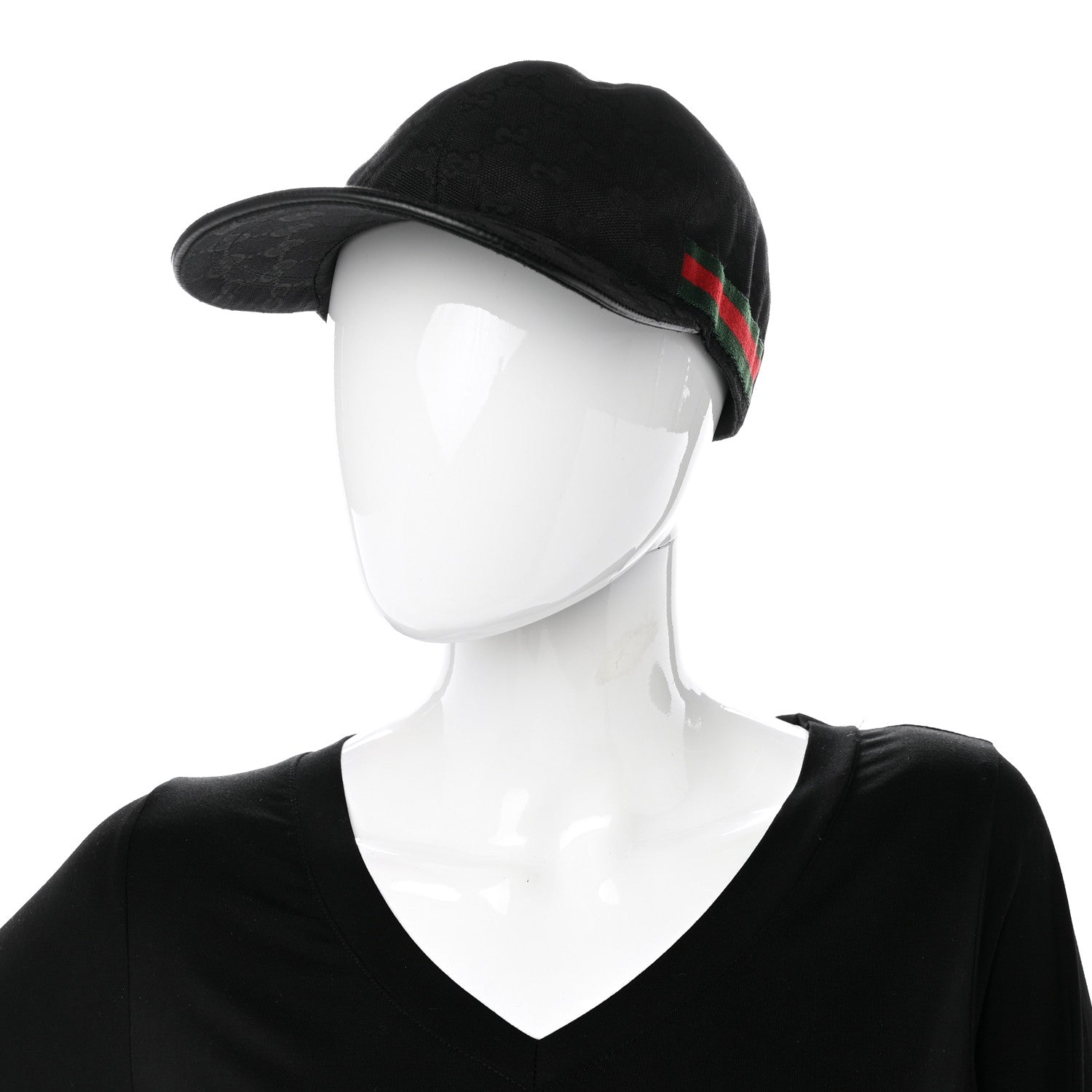 Gucci Monogram Web Baseball Hat M Black 2 of 9