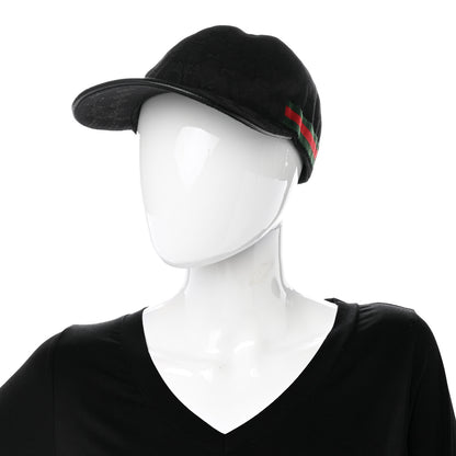 Gucci Monogram Web Baseball Hat M Black 2 of 9
