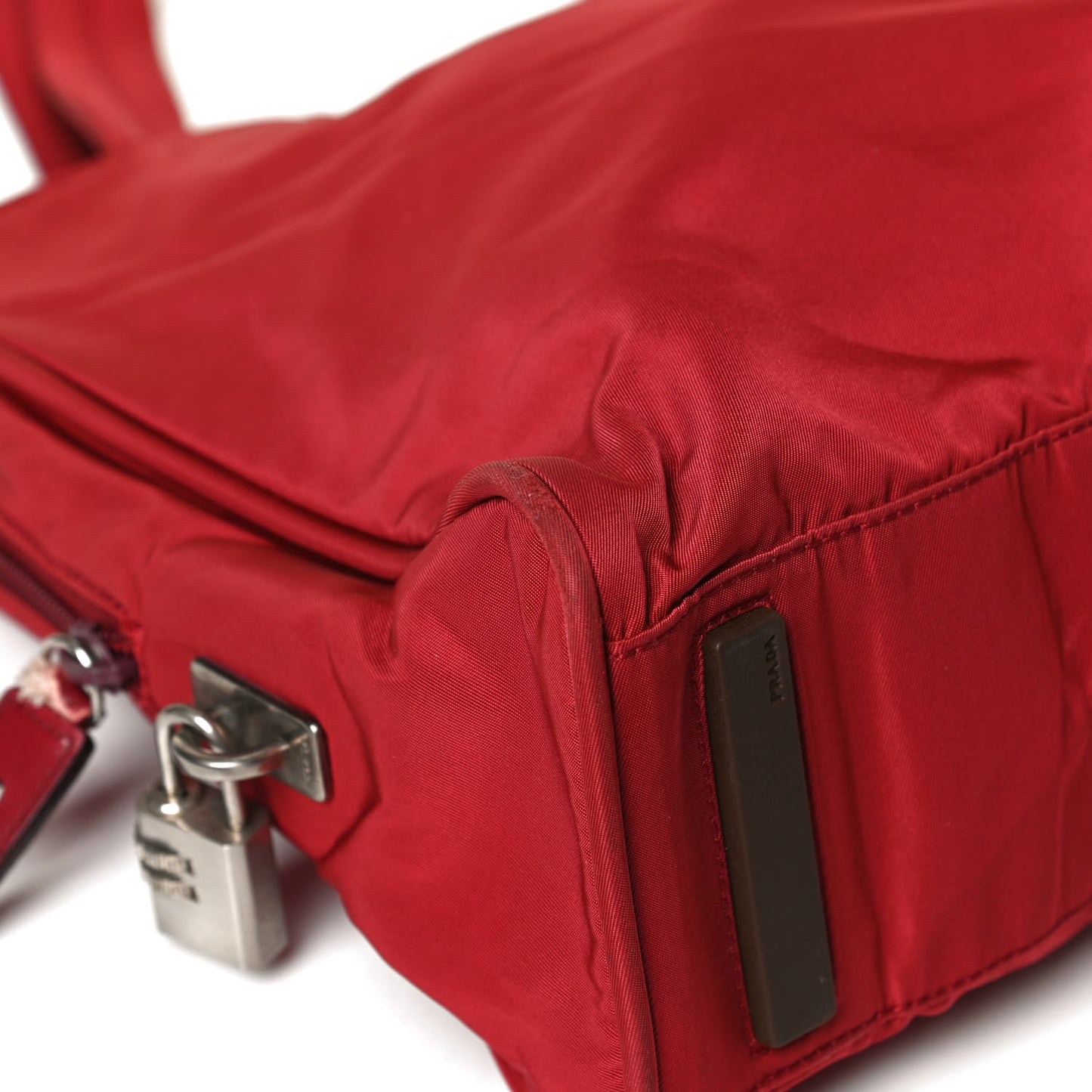 Tessuto Nylon Tote Rosso