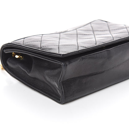 Chanel Lambskin Quilted CC Small Single Flap Black 9 of 13