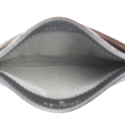 Chanel Patent Metallic Crumpled Calfskin Chevron Quilted Card Holder Silver 5 of 9