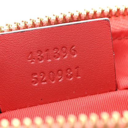 Gucci GG Supreme Monogram Face Embroidered Wrist Wallet Pink 7 of 14