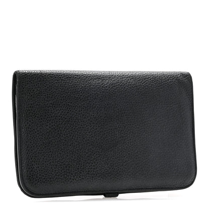 Hermes Togo Dogon Duo Wallet Black 3 of 15