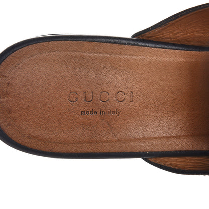 Gucci Calfskin Womens Princetown Slippers 38.5 Black 12 of 16