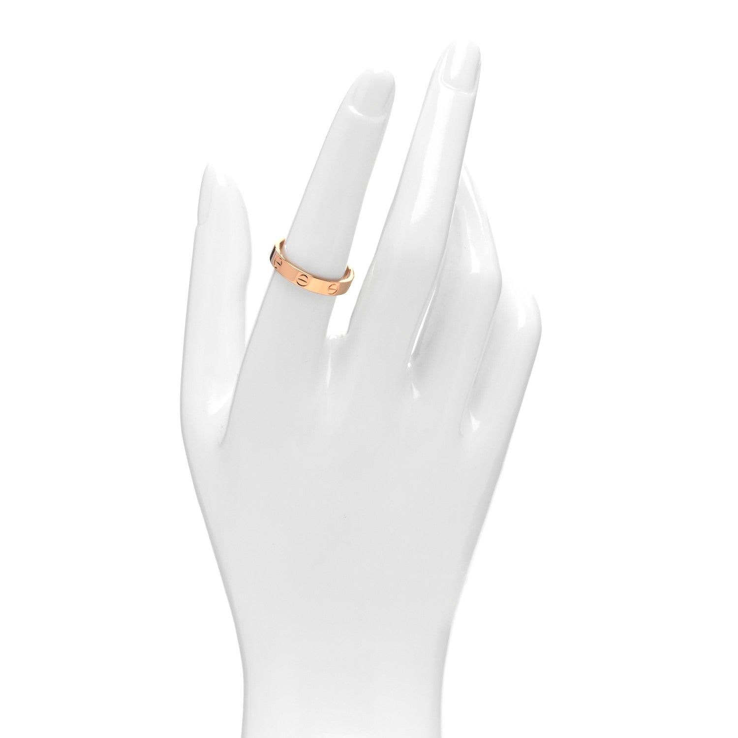 Cartier 18K Pink Gold 3.5mm LOVE Wedding Band Ring 54 6.75 2 of 4