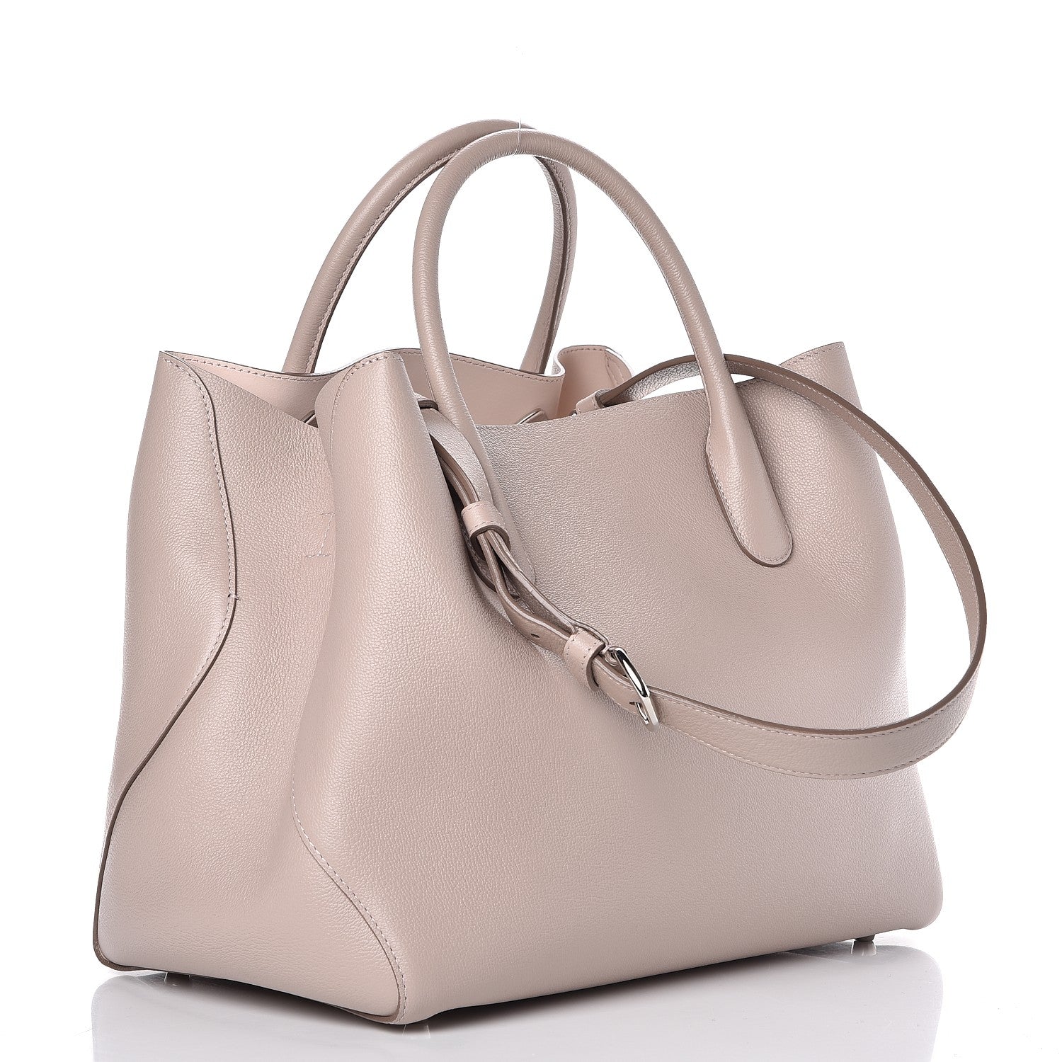 Christian Dior Supple Grained Calfskin Large Open Bar Tote Rose Poudre 4 of 12