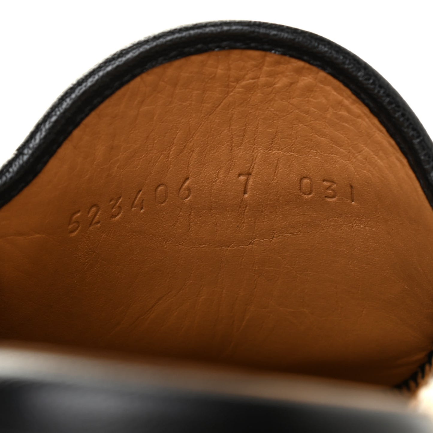 Goatskin Stripe Mens Horsebit Slingback Slippers 7 Black