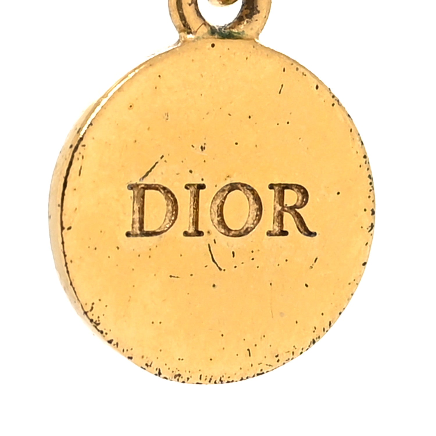 Christian Dior Metal CD Choker Necklace Gold 5 of 5