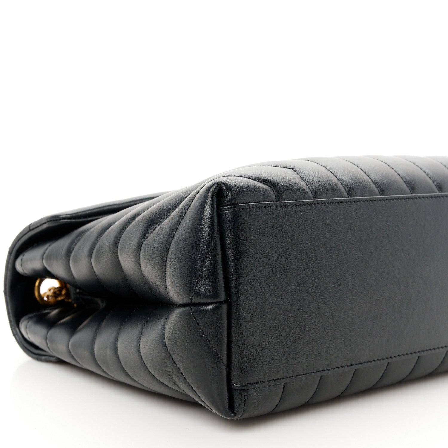 Saint Laurent Calfskin Y Quilted Monogram Medium Loulou Chain Satchel Black 10 of 11
