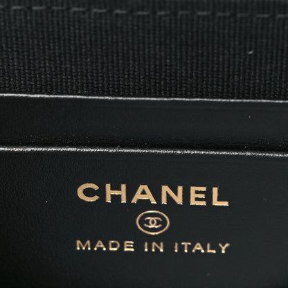 Chanel Lambskin Quilted Phone Holder Flap Black 6 of 10