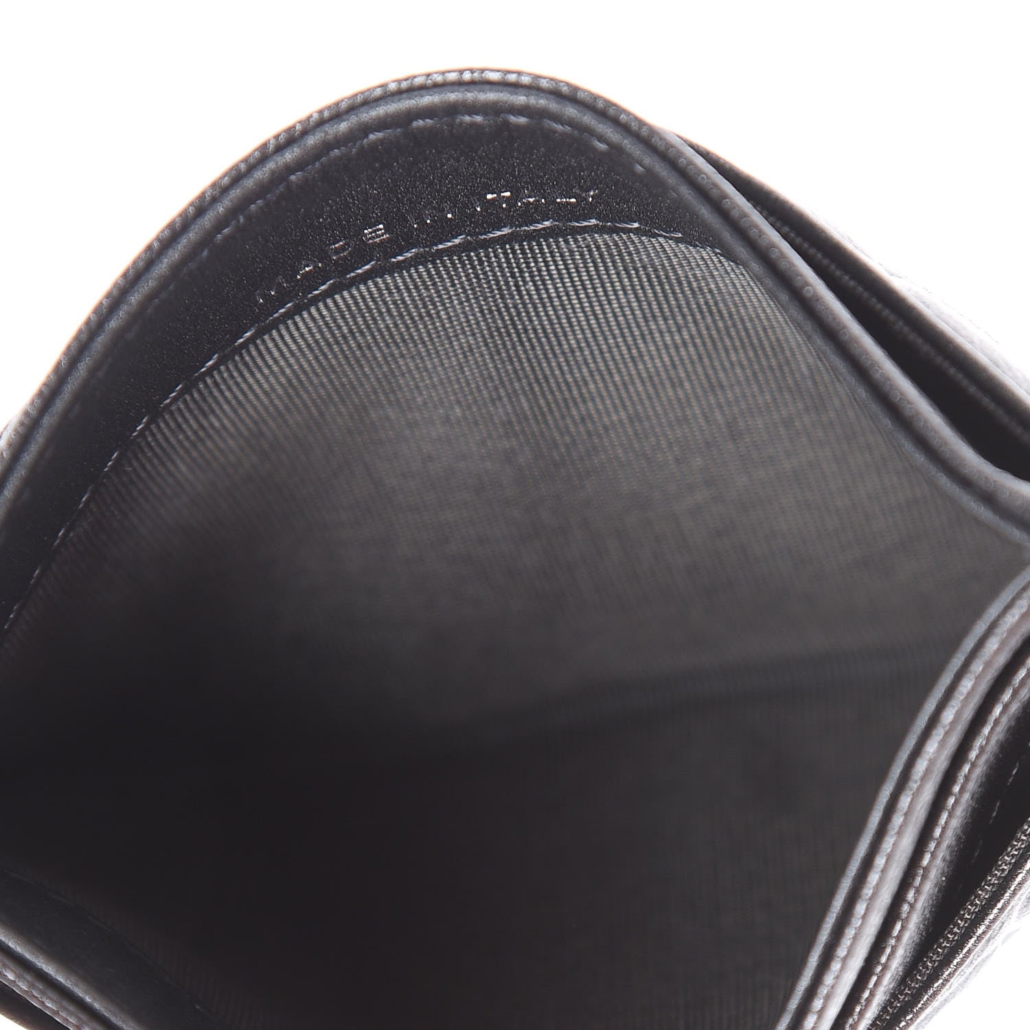 Chanel Goatskin Camellia Embossed Card Holder Grey 5 of 9