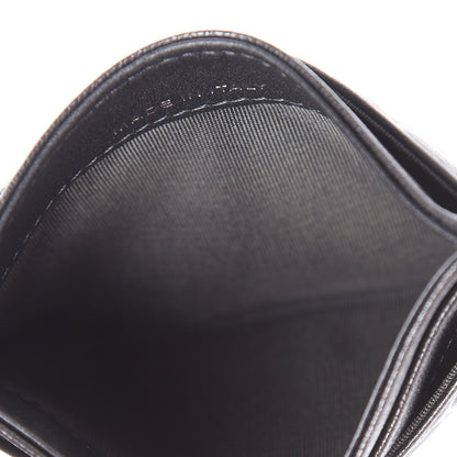 Chanel Goatskin Camellia Embossed Card Holder Grey 5 of 9