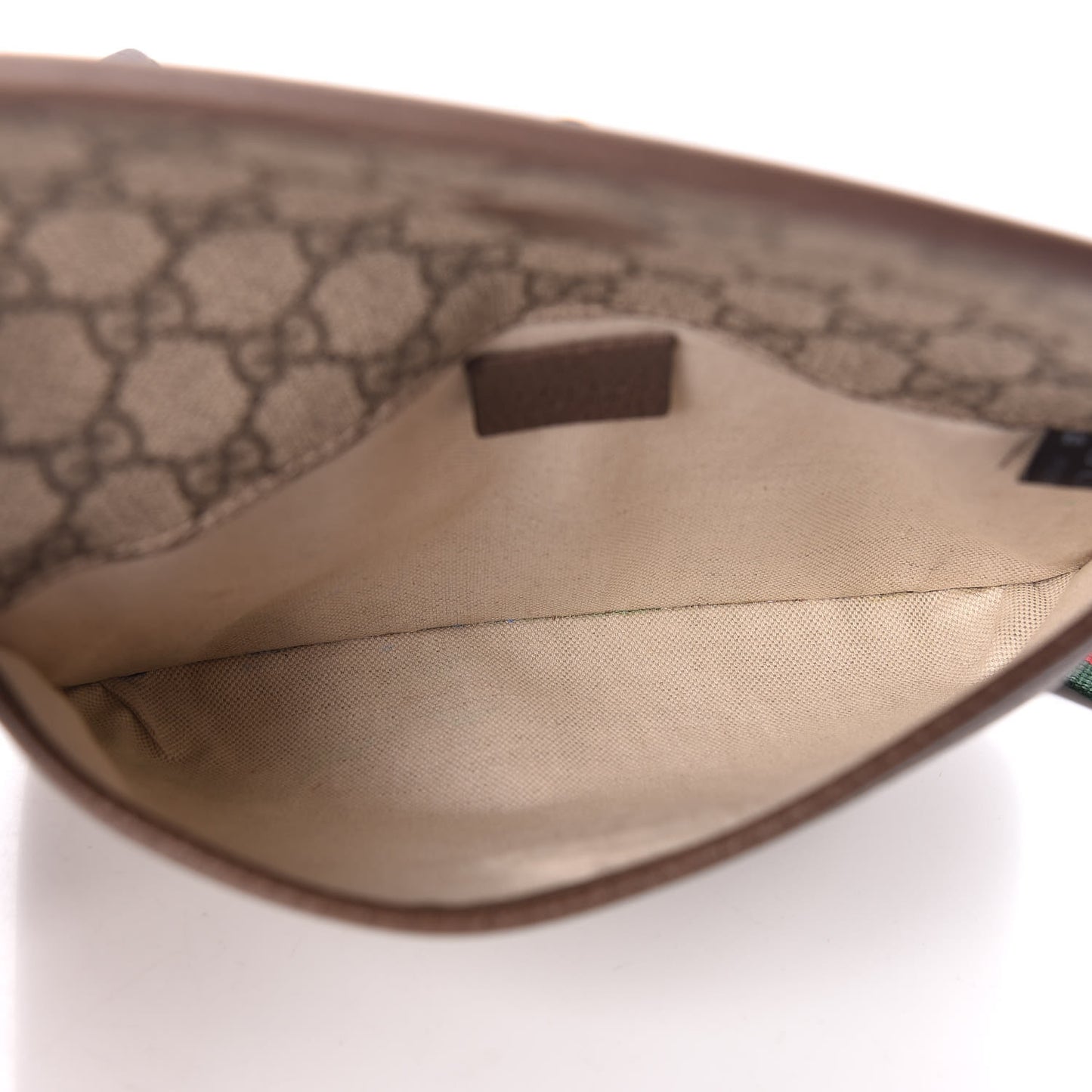 GG Supreme Monogram Neo Vintage Web Belt Bag Brown