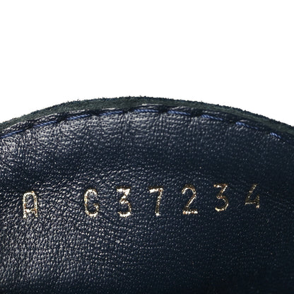 Chanel Suede Calfskin Cork CC Wedge Sandal 39.5 Navy Blue 9 of 10