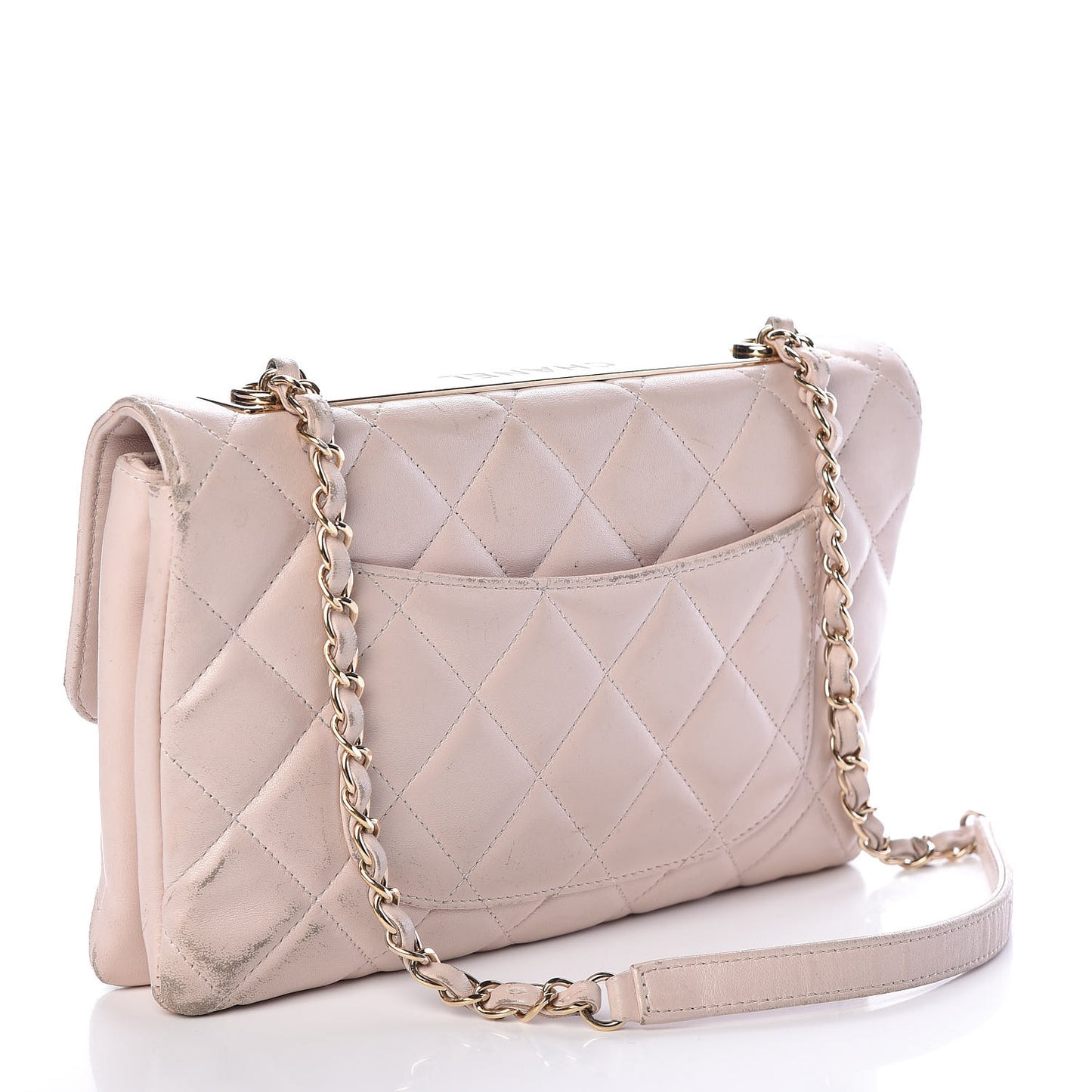 Lambskin Quilted Medium Trendy CC Flap Pink
