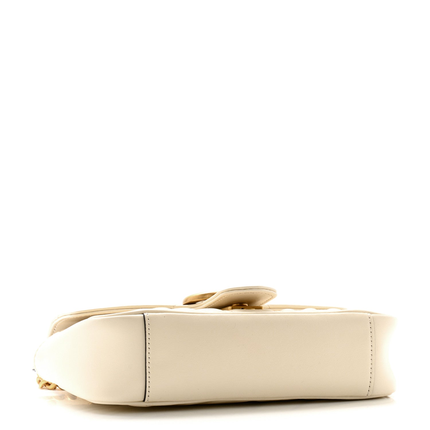 Gucci Calfskin Matelasse Mini GG Marmont Shoulder Bag White 4 of 11