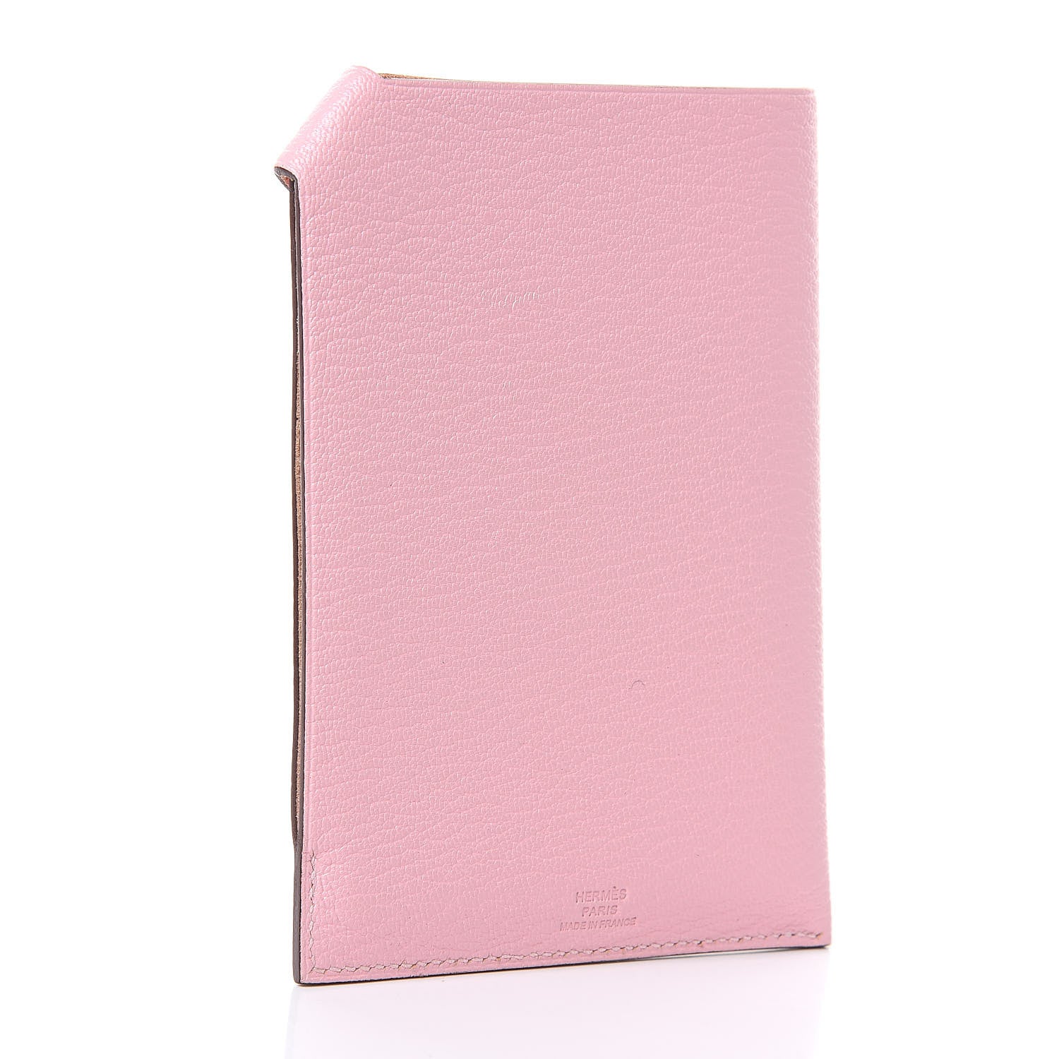 Hermes Chevre Mysore Tarmac PM Passport Holder Rose Sakura 3 of 9