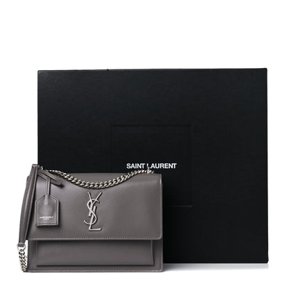 Saint Laurent Calfskin Medium Monogram Sunset Fog 11 of 11
