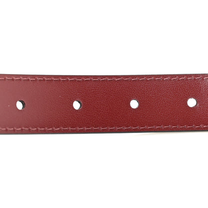 Chanel Calfskin Belt 75 30 Black Burgundy 4 of 6