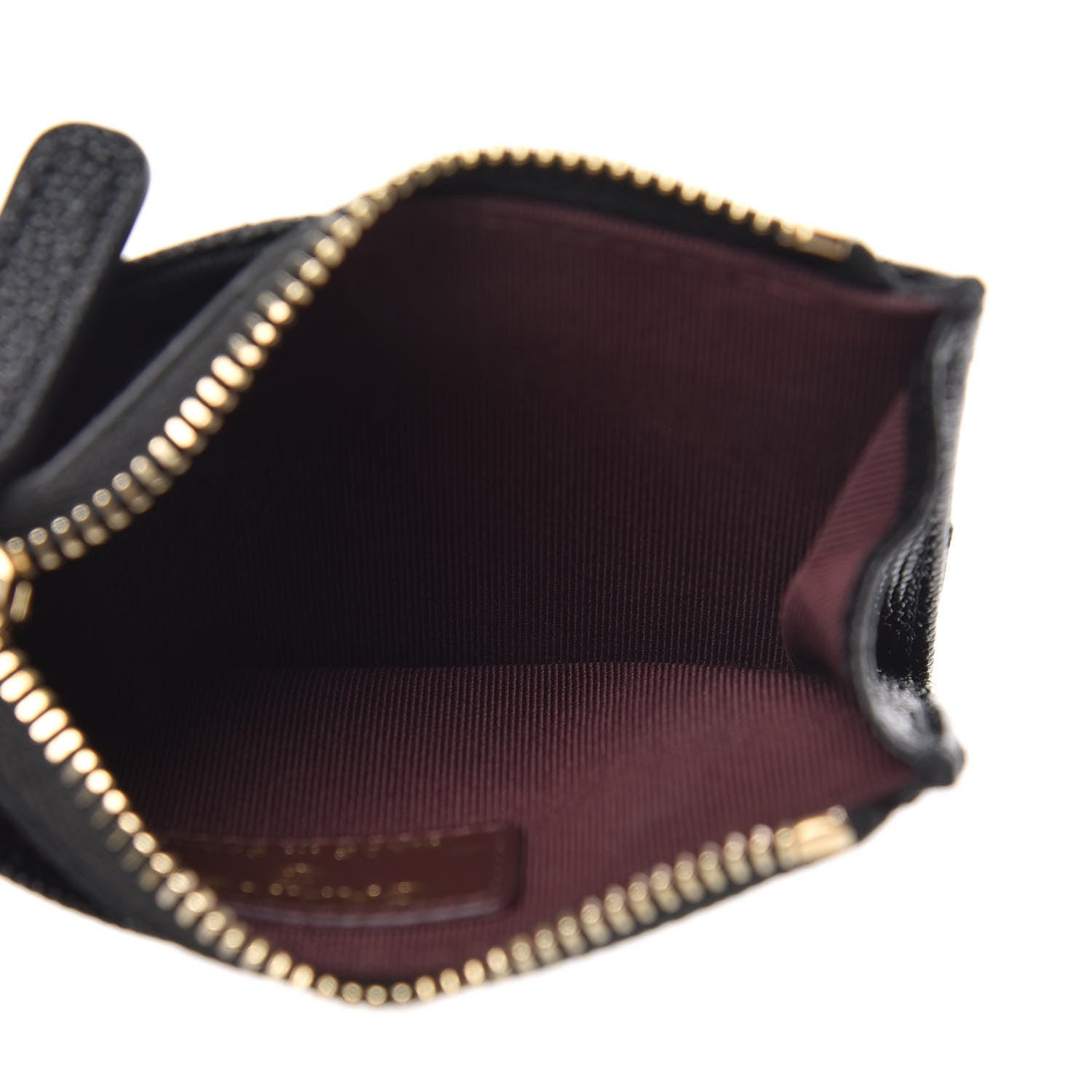 Chanel Caviar Quilted CC Zip Card Holder Black 5 of 8