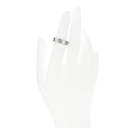 Cartier 18K White Gold 5.5mm LOVE Ring 50 5.25 2 of 5