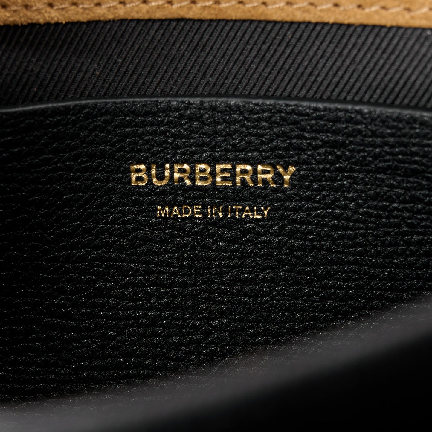 Derby Calfskin House Check Baby Macken Crossbody Bag Black